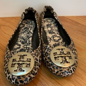 Tory Burch leopard print ballet flats